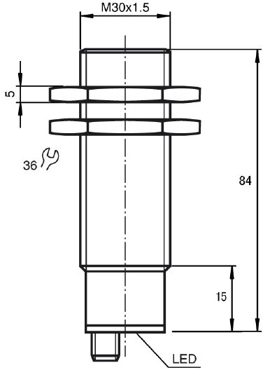 Transducteur ultrasonique de PZT des instruments du tuyau M30 pour le mètre de niveau